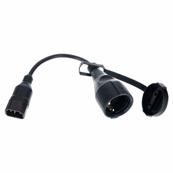 Cable adaptador IEC C14 a Power Plug CEE 7/7 hembra (schucko)