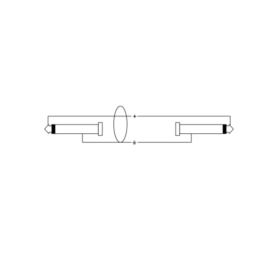 Cable para instrumento 90° CTI 3 PP-BK